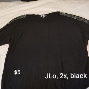 Black long sleeve top